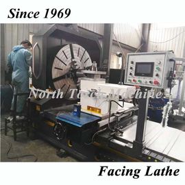 Universal Facing In Lathe , Metal Turning Lathe For HDPE falnge Mold